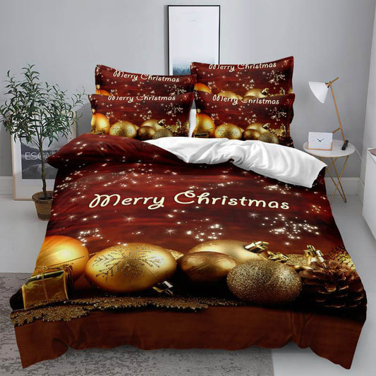 Χριστουγεννιατικα Σετ Σεντόνια Διπλά, 100% Βαμβάκι, κωδικό K-15