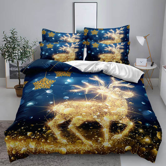 Χριστουγεννιατικα Σετ Σεντόνια Διπλά, 100% Βαμβάκι, κωδικό K-10