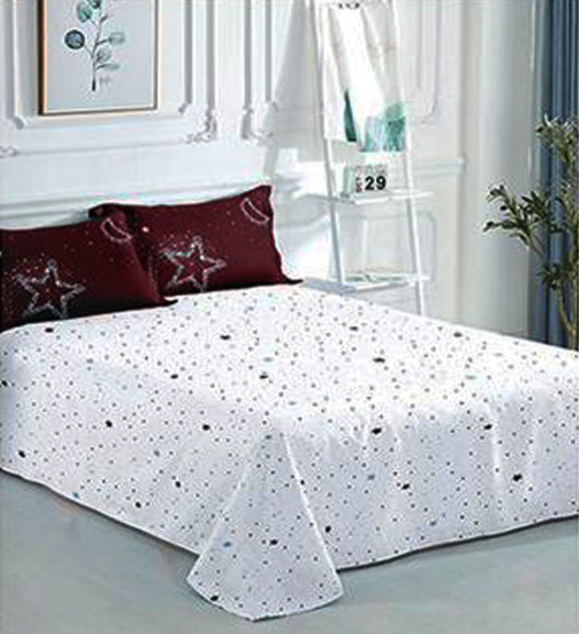 Σετ Σεντόνια Διπλά 230 x 250, 100% Βαμβάκι, 4 τμχ, με κωδικό, 50-414