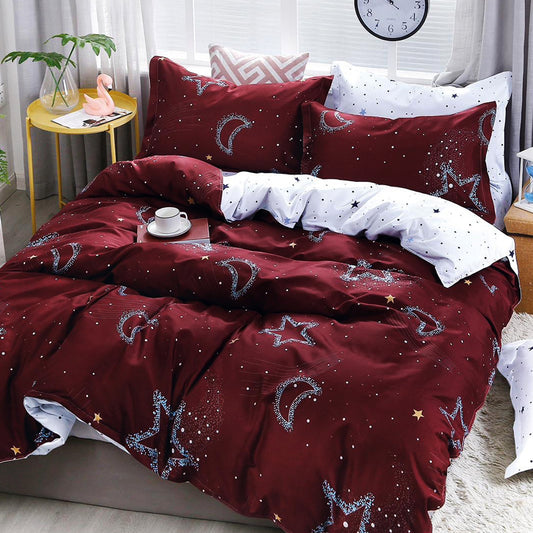 Σετ Σεντόνια Διπλά 230 x 250, 100% Βαμβάκι, 4 τμχ, με κωδικό, 50-414