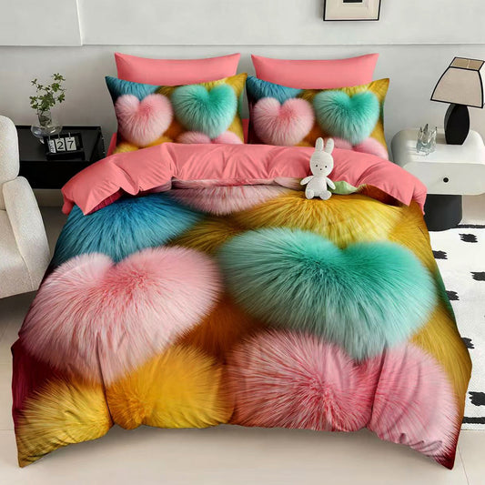 Σετ Σεντόνια Διπλά με λάστιχο, 100% Βαμβάκι, 6 τμχ, 5D-06