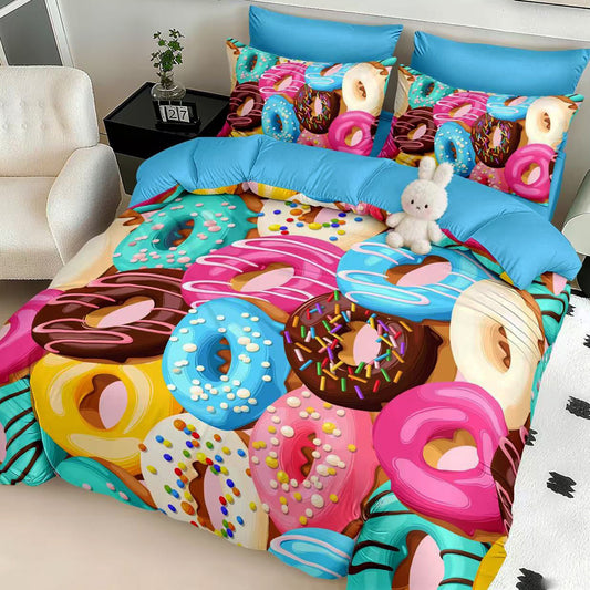 Σετ Σεντόνια Διπλά με λάστιχο, 100% Βαμβάκι, 6 τμχ, 5D-10