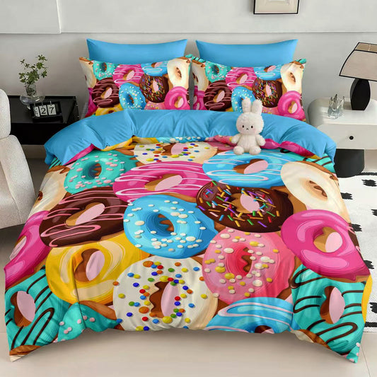 Σετ Σεντόνια Διπλά με λάστιχο, 100% Βαμβάκι, 6 τμχ, 5D-10