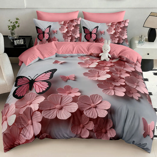 Σετ Σεντόνια Διπλά με λάστιχο, 100% Βαμβάκι, 6 τμχ, 5D-11