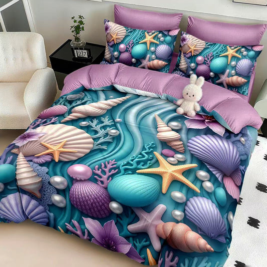 Σετ Σεντόνια Διπλά με λάστιχο, 100% Βαμβάκι, 6 τμχ, 5D-12