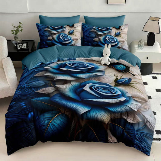 Σετ Σεντόνια Διπλά με λάστιχο, 100% Βαμβάκι, 6 τμχ, 5D-13