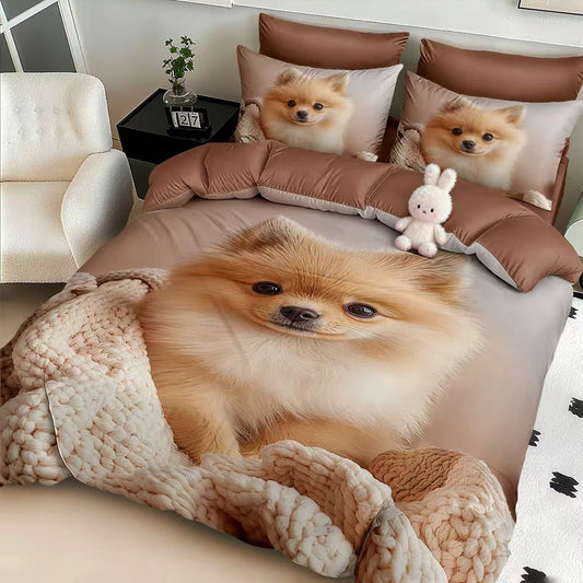 Σετ Σεντόνια Διπλά με λάστιχο, 100% Βαμβάκι, 6 τμχ, 5D-15