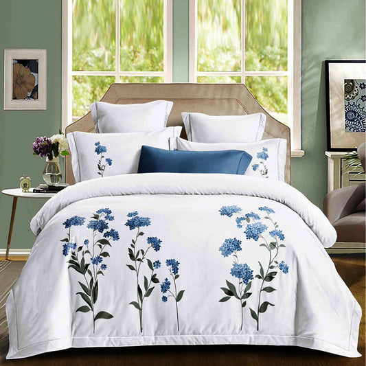 Σετ Σεντόνια Διπλά με λάστιχο 180 x 200, 100% Βαμβάκι, 4 τμχ, με κωδικό, BG80-02