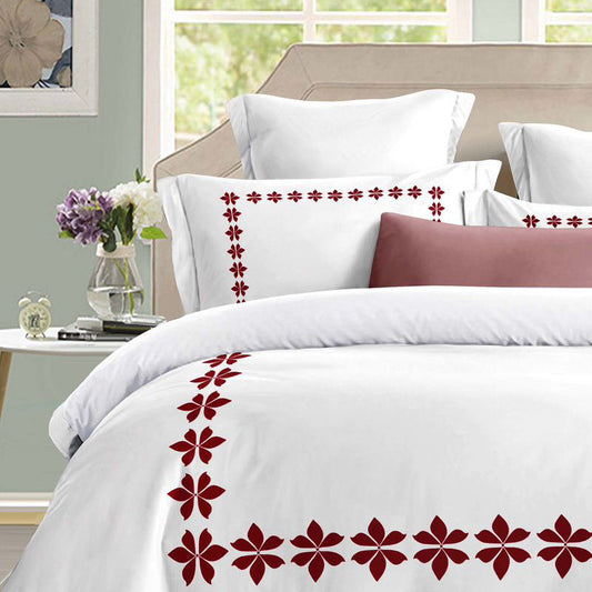 Σετ Σεντόνια Διπλά με λάστιχο 180 x 200, 100% Βαμβάκι, 4 τμχ, με κωδικό, BG80-03