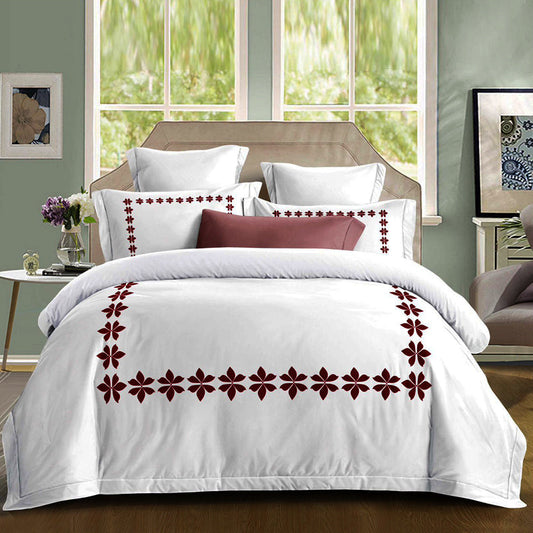 Σετ Σεντόνια Διπλά με λάστιχο 180 x 200, 100% Βαμβάκι, 4 τμχ, με κωδικό, BG80-03