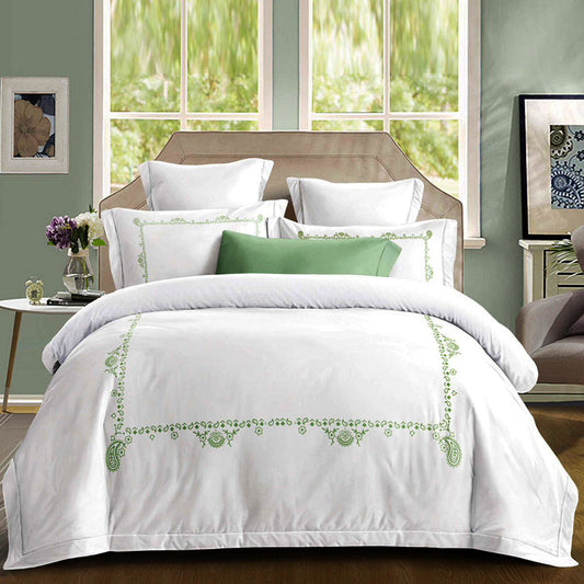 Σετ Σεντόνια Διπλά με λάστιχο 180 x 200, 100% Βαμβάκι, 4 τμχ, με κωδικό, BG80-14