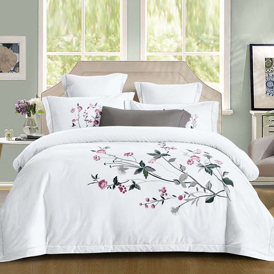 Σετ Σεντόνια Διπλά με λάστιχο 180 x 200, 100% Βαμβάκι, 4 τμχ, με κωδικό, BG80-01