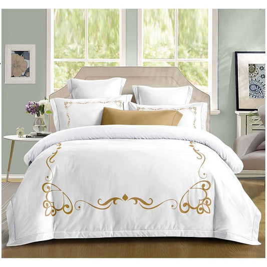 Σετ Σεντόνια Διπλά με λάστιχο 180 x 200, 100% Βαμβάκι, 4 τμχ, με κωδικό, BG80-13