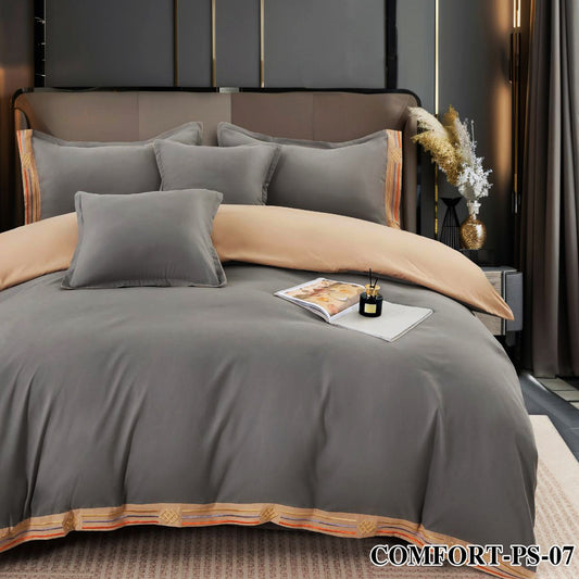 Κομψό Σετ Κλινοσκεπασμάτων από Βαμβακοσατέν με Κέντημα – RS-07