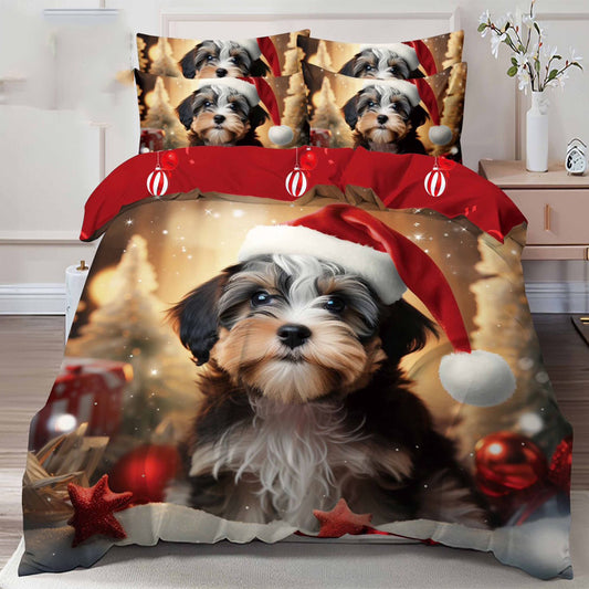 Χριστουγεννιατικα Σετ Σεντόνια μονό / διπλό, 100% Βαμβάκι, κωδικό Q2-03