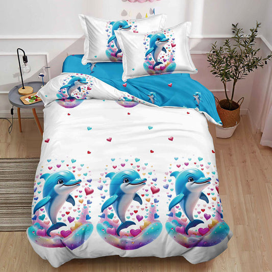 Μονά Σετ σεντόνια με λάστιχο, 100% Βαμβάκι, 4 τμχ. T60-143