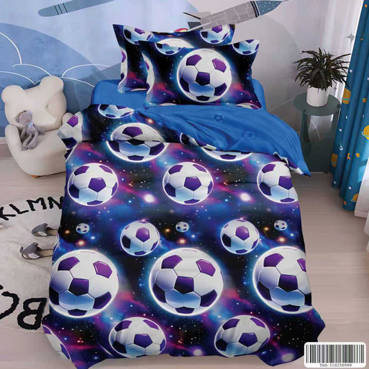 Μονά Σετ σεντόνια με λάστιχο, 100% Βαμβάκι, 4 τμχ. T60-159