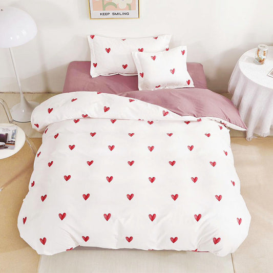 Μονά Σετ σεντόνια με λάστιχο, 100% Βαμβάκι, 4 τμχ. T60-89