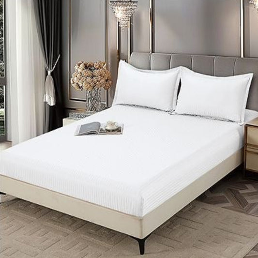 Σετ Σεντόνια Διπλά 180 x 200, 100% Βαμβακοσατέν, 4 τμχ, με κωδικό, DE-03