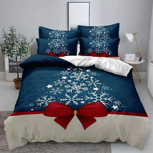 Χριστουγεννιατικα Σετ Σεντόνια Διπλά, 100% Βαμβάκι, κωδικό K-09