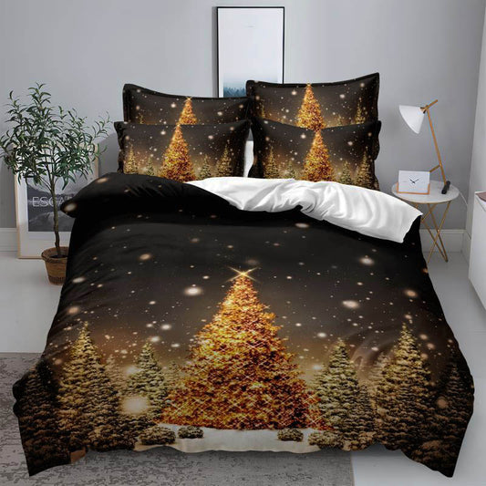 Χριστουγεννιατικα Σετ Σεντόνια Διπλά, 100% Βαμβάκι, κωδικό K-11