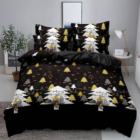 Χριστουγεννιατικα Σετ Σεντόνια Διπλά, 100% Βαμβάκι, κωδικό K-18