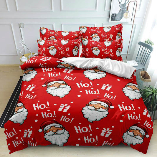 Χριστουγεννιατικα Σετ Σεντόνια Διπλά, 100% Βαμβάκι, κωδικό K-02