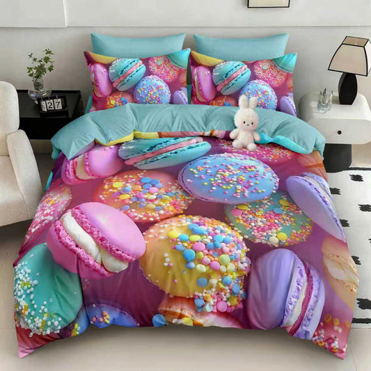 Σετ Σεντόνια Διπλά με λάστιχο, 100% Βαμβάκι, 6 τμχ, 5D-01