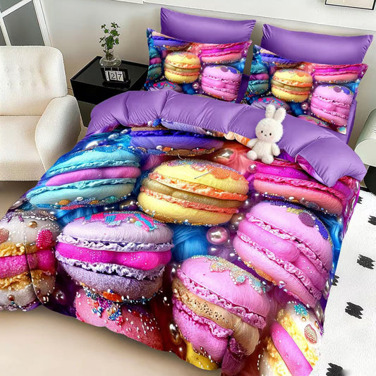 Σετ Σεντόνια Διπλά με λάστιχο, 100% Βαμβάκι, 6 τμχ, 5D-14