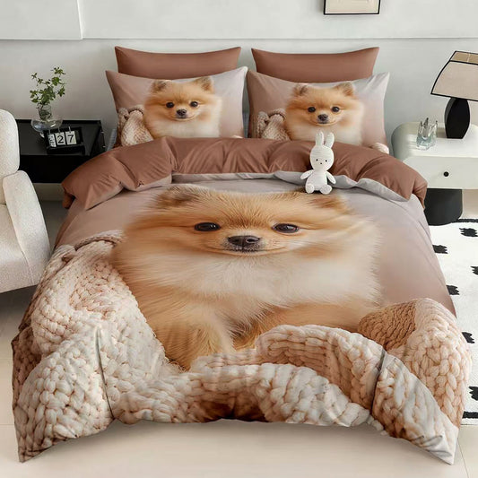 Σετ Σεντόνια Διπλά με λάστιχο, 100% Βαμβάκι, 6 τμχ, 5D-15