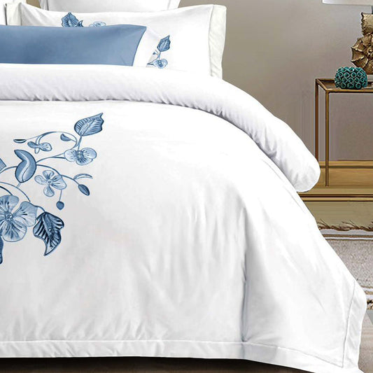 Σετ Σεντόνια Διπλά με λάστιχο 180 x 200, 100% Βαμβάκι, 4 τμχ, με κωδικό, BG80-17