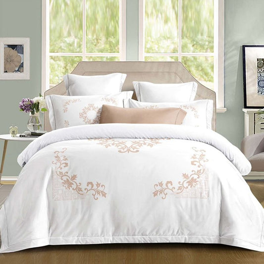 Σετ Σεντόνια Διπλά με λάστιχο 180 x 200, 100% Βαμβάκι, 4 τμχ, με κωδικό, BG80-04