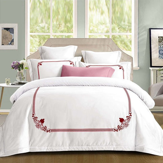 Σετ Σεντόνια Διπλά με λάστιχο 180 x 200, 100% Βαμβάκι, 4 τμχ, με κωδικό, BG80-12