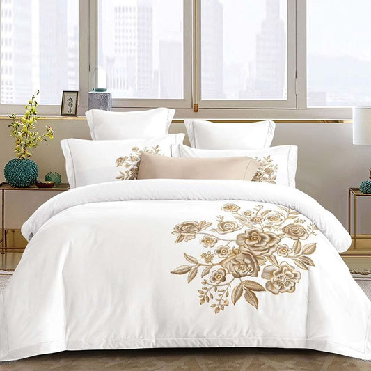 Σετ Σεντόνια Διπλά με λάστιχο 180 x 200, 100% Βαμβάκι, 4 τμχ, με κωδικό, BG80-20