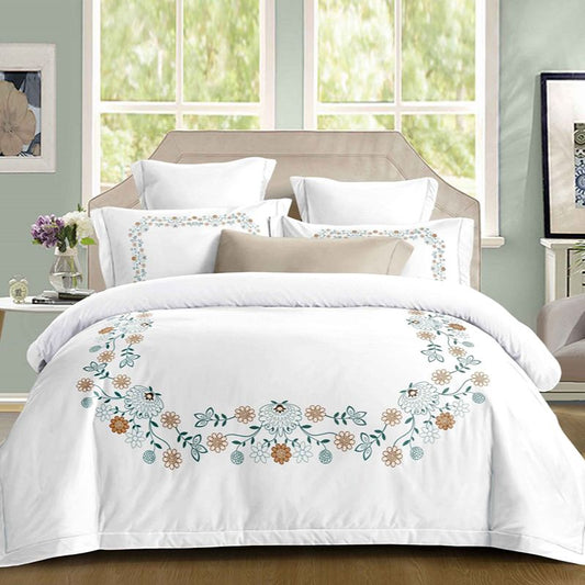 Σετ Σεντόνια Διπλά με λάστιχο 180 x 200, 100% Βαμβάκι, 4 τμχ, με κωδικό, BG80-30