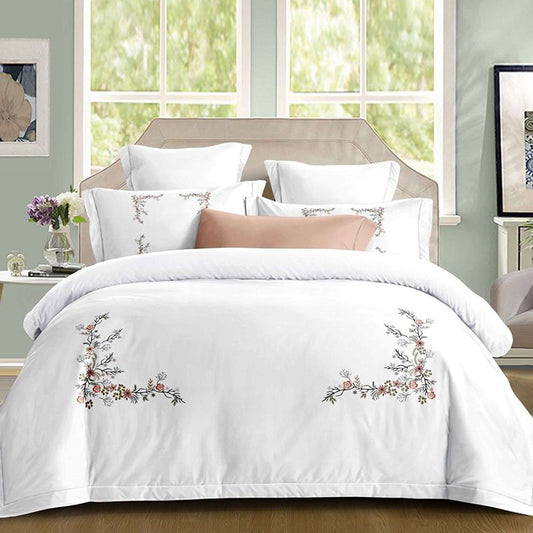 Σετ Σεντόνια Διπλά με λάστιχο 180 x 200, 100% Βαμβάκι, 4 τμχ, με κωδικό, BG80-32