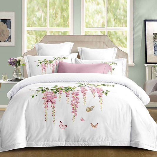 Σετ Σεντόνια Διπλά με λάστιχο 180 x 200, 100% Βαμβάκι, 4 τμχ, με κωδικό, BG80-33