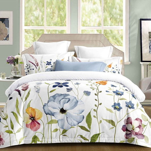 Σετ Σεντόνια Διπλά με λάστιχο 180 x 200, 100% Βαμβάκι, 4 τμχ, με κωδικό, BG80-36