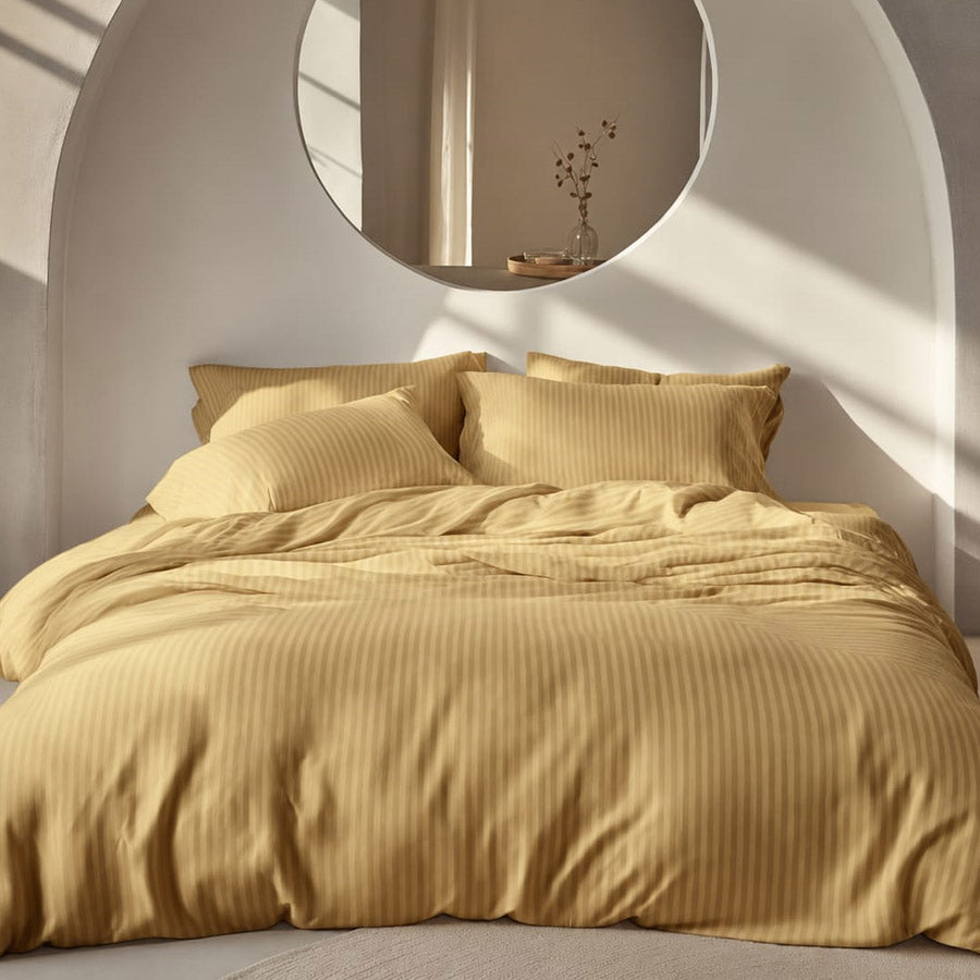 Σετ σεντόνια βαμβακοσατέν ριγέ DOLCE NOTTE DK-07