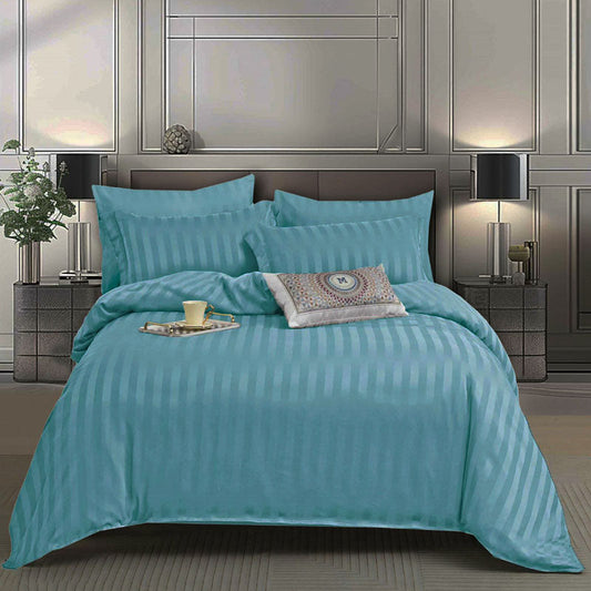 Σετ Σεντόνια Διπλά με λάστιχο, 100% Βαμβακοσατέν, DL6-128