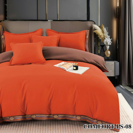 Κομψό Σετ Κλινοσκεπασμάτων από Βαμβακοσατέν με Κέντημα – RS-08