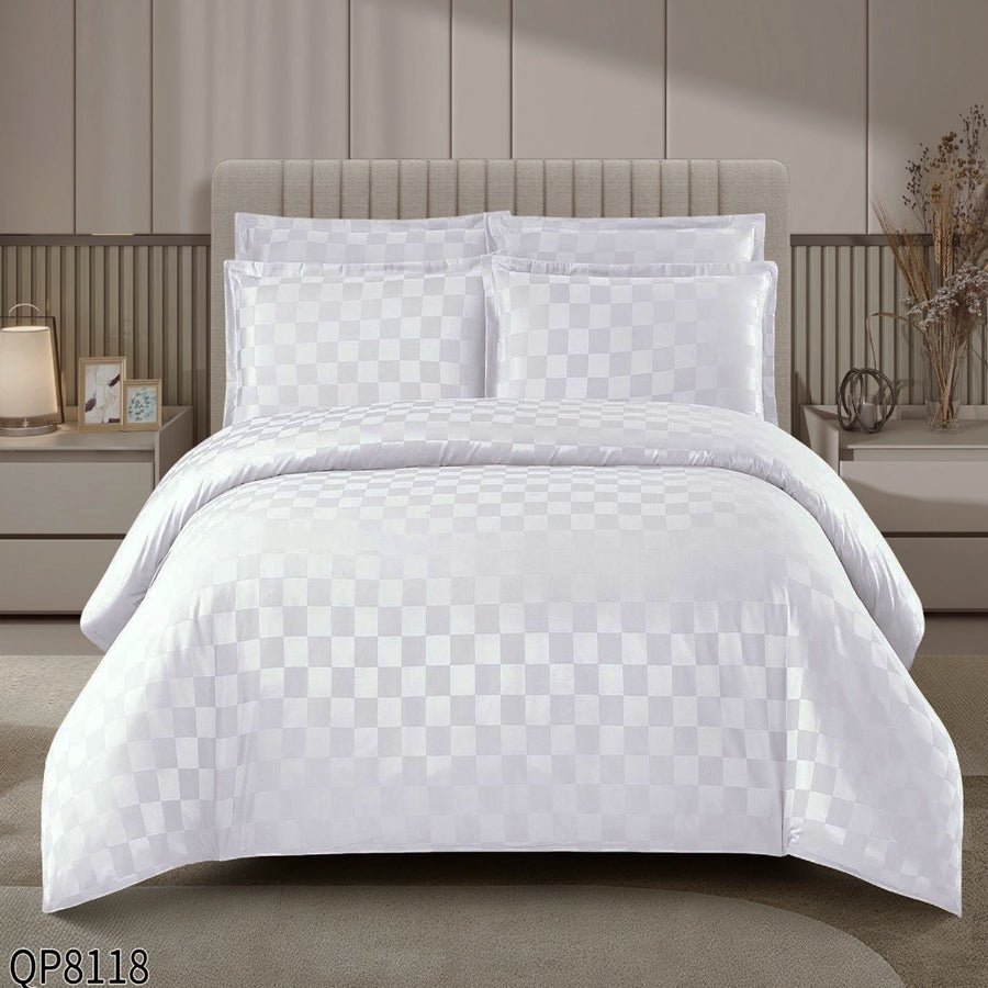 Signature Σετ με Λάστιχο 180x200, Ζακάρ Βαμβακοσατέν, QP-8118