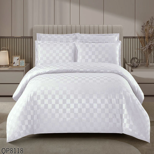 Signature Σετ με Λάστιχο 180x200, Ζακάρ Βαμβακοσατέν, QP-8118