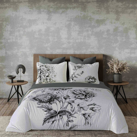 Σετ Σεντόνια Διπλά με λάστιχο, 100% Βαμβάκι, 6 τμχ, με κωδικό, SY6003