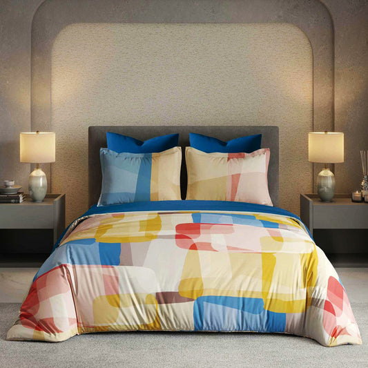 Σετ Σεντόνια Διπλά με λάστιχο, 100% Βαμβάκι, 6 τμχ, με κωδικό, SY6009