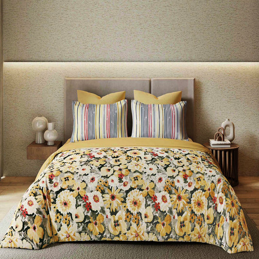 Σετ Σεντόνια Διπλά με λάστιχο, 100% Βαμβάκι, 6 τμχ, με κωδικό, SY6015