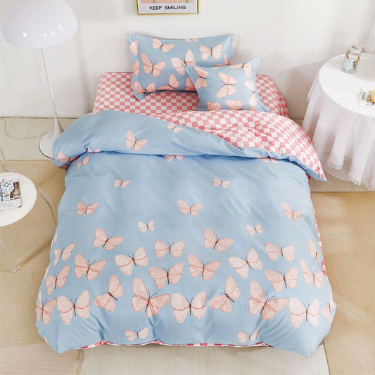 Μονά Σετ σεντόνια με λάστιχο, 100% Βαμβάκι, 4 τμχ. T60-100