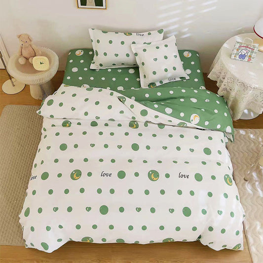 Μονά Σετ σεντόνια με λάστιχο, 100% Βαμβάκι, 4 τμχ.T60-113