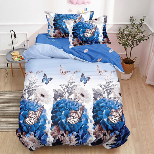 Μονά Σετ σεντόνια με λάστιχο, 100% Βαμβάκι, 4 τμχ. T60-141