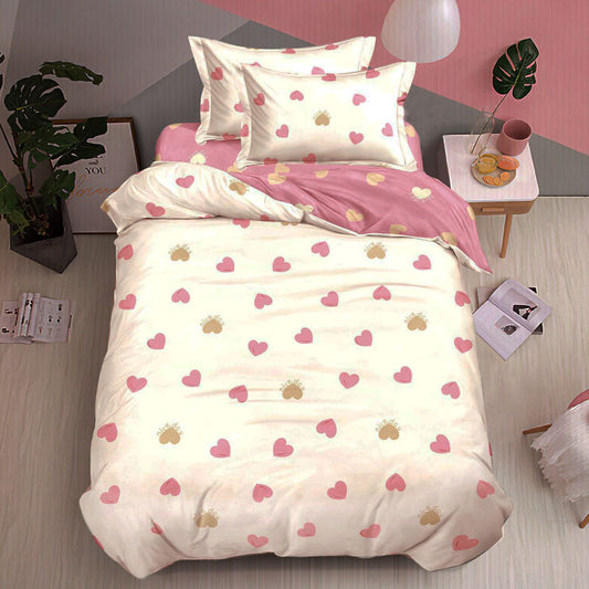 Μονά Σετ σεντόνια με λάστιχο, 100% Βαμβάκι, 4 τμχ. T60-150